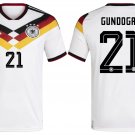 adult & kids Germany National Soccer Uniform 21 Ilkay Gündogan Jersey Home 2026 White Activewear