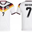 adult & kids Germany National Soccer Uniform 7 Karim Adeyemi Jersey Home 2026 White Activewear
