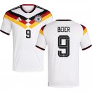 adult & kids Germany National Soccer Uniform 9 Maximilian Beier Jersey Home 2026 White Activewear