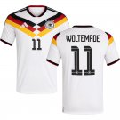 adult & kids Germany National Soccer Uniform 11 Nick Woltemade Jersey Home 2026 White Activewear