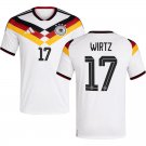 adult & kids Germany National Soccer Uniform 17 Florian Wirtz Jersey Home 2026 White Activewear