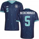 adult & kids Germany National Soccer Uniform 5 Beckenbauer Jersey Away Stadium 2026 Navy Activewear