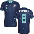 adult & kids Germany National Team Soccer Uniform 8 Leon Goretzka Jersey Away 2026 Navy Activewear