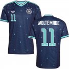 adult & kids Germany National Soccer Uniform 11 Nick Woltemade Jersey Away 2026 Navy Activewear