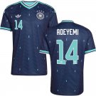 adult & kids Germany National Soccer Uniform 14 Karim Adeyemi Jersey Away 2026 Navy Activewear