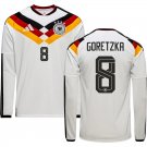 adult & kids Germany National Soccer Uniform 8 Leon Goretzka Jersey Home 2026 White Long-Sleeve