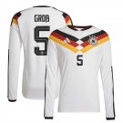 adult & kids Germany National Soccer Team Uniform 5 Pascal Groß Jersey Home 2026 White Long-Sleeve
