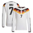 adult & kids Germany National Soccer Team Uniform 7 Ridle Baku Jersey Home 2026 White Long-Sleeve