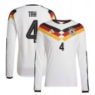 adult & kids Germany National Soccer Uniform 4 Jonathan Tah Jersey Home 2026 White Long-Sleeve
