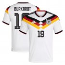 adult & kids Germany National Soccer Uniform 19 Jonathan Burkardt Jersey Home 2026 White Activewear