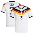 adult & kids Germany National Soccer Team Uniform 3 Robin Koch Jersey Home 2026 White Activewear