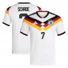 adult & kids Germany National Soccer Team Uniform 7 Kevin Schade Jersey Home 2026 White Activewear
