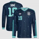 adult unisex Germany National Team Soccer Uniform 19 Leroy Sané Jersey Away 2026 Navy Long-Sleeve