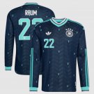 adult unisex Germany Soccer Team Uniform 22 Raum Jersey Away 2026 Navy Long-Sleeve Activewear