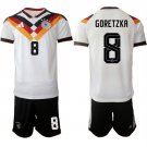 adult & kids Germany Soccer Team Uniform suit 8 Leon Goretzka Jersey set 2026 Home Activewear kit