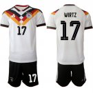 adult & kids Germany Soccer Team Uniform suit 17 Florian Wirtz Jersey set 2026 Home Activewear kit