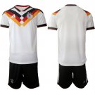 adult & kids Germany Soccer Team Uniform Suit Blank Jersey Set Home Stadium 2026 White Activewear