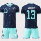 adult & kids Germany Soccer Team Uniform Suit 13 MULLER Jersey Set Away Stadium 2026 Navy Activewear