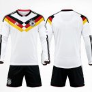 adult & kids Germany Soccer Team Uniform Suit Blank Jersey Set Home Stadium 2026 White Long-Sleeve