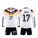 adult & kids Germany Soccer Uniform Suit 17 Florian Wirtz Jersey Set Home 2026 White Long-Sleeve