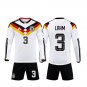 adult & kids Germany Soccer Team Uniform Suit 3 Lahm Jersey Set Home 2026 White Long-Sleeve