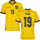 adult & kids Ecuador National Soccer Uniform 19 Plata Jersey Home Stadium 2026 Yellow Activewear