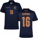 adult & kids Ecuador National Soccer Uniform 16 Campana Jersey Away Stadium 2026 Navy Activewear