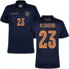 adult & kids Ecuador National Soccer Uniform 23 Moises Caicedo Jersey Away 2026 Navy Activewear