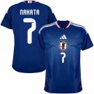 adult & kids Japan National Soccer Team Uniform 7 Nakata Jersey Home Stadium 2026 Blue Activewear