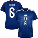 adult & kids Japan National Soccer Team Uniform 6 Wataru Endo Jersey Home 2026 Blue Activewear