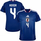 adult & kids Japan National Soccer Team Uniform 4 Keisuke Honda Jersey Home 2026 Blue Activewear