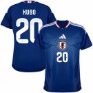 adult & kids Japan National Soccer Uniform 20 Takefusa Kubo Jersey Home Stadium 2026 Blue Activewear