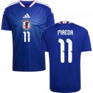 adult & kids Japan National Soccer Uniform 11 Daizen Maeda Jersey Home Stadium 2026 Blue Activewear