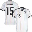 adult & kids Japan National Soccer Team Uniform 15 Daichi Kamada Jersey Away 2026 White Activewear