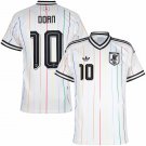 adult & kids Japan National Soccer Uniform 10 Ritsu Doan Jersey Away Stadium 2026 White Activewear