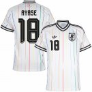adult & kids Japan National Soccer Uniform 18 Ayase Ueda Jersey Away Stadium 2026 White Activewear