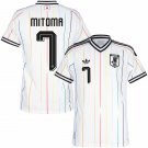 adult & kids Japan National Soccer Uniform 7 Kaoru Mitoma Jersey Away Stadium 2026 White Activewear
