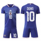 adult & kids Japan National Soccer Uniform Suit 10 Ritsu Doan Jersey Set Home 2026 Blue Activewear