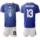 adult & kids Japan National Soccer Uniform Suit 13 Keito Nakamura Jersey Set 2026 Home Activewear