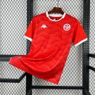 adult & kids Tunisia National Soccer Team Uniform Blank Jersey Home Stadium 2026 Red Activewear