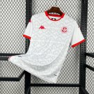 adult & kids Tunisia National Soccer Team Uniform Blank Jersey Away Stadium 2026 White Activewear