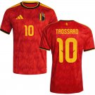 adult & kids Belgium National Soccer Uniform 10 Leandro Trossard Jersey Home 2026 Red Activewear