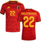adult & kids Belgium National Soccer Uniform 22 Alexis Saelemaekers Jersey Home 2026 Red Activewear