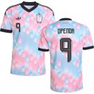 adult & kids Belgium National Soccer Uniform 9 OPENDA Jersey Away Stadium 2026 Pink Activewear