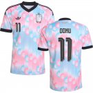 adult & kids Belgium National Soccer Team Uniform 11 DOKU Jersey Away Stadium 2026 Pink Activewear