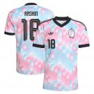 adult & kids Belgium National Soccer Team Uniform 18 Raskin Jersey Away Stadium 2026 Pink Activewear