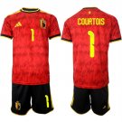 adult & kids Belgium National Soccer Uniform Suit 1 COURTOIS Jersey Set Home 2026 Red Activewear