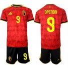 adult & kids Belgium National Soccer Team Uniform Suit 9 OPENDA Jersey Set Home 2026 Red Activewear