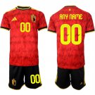 adult & kids Belgium Soccer Uniform Suit 00 Custom name number Jersey Set Home 2026 Red Activewear