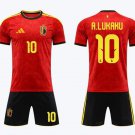 adult & kids Belgium National Soccer Uniform Suit 10 Romelu Lukaku Jersey Set Home 2026 Activewear